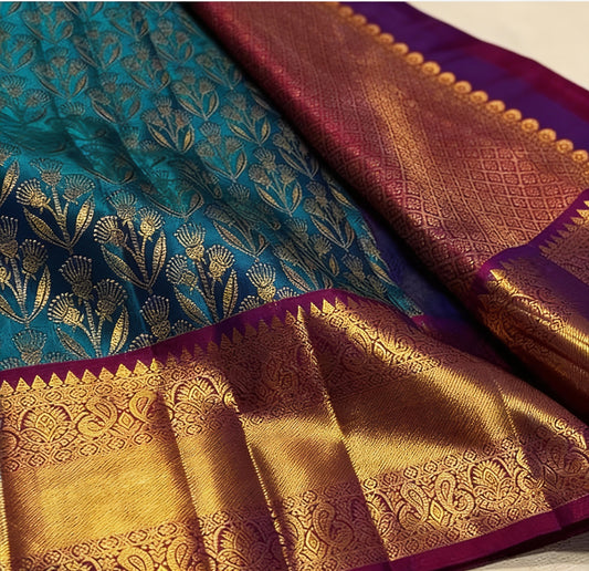 Kanjeevaram Banarasi Silk Saree