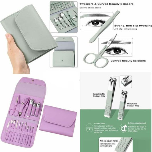 Manicure Pedicure Kit for Women | At-Home Spa-Style Nail Care – Enatorev