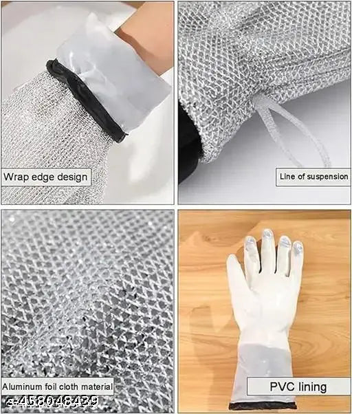 "One Pair. Infinite Cleaning Power. Your Hands Deserve Better" ✨ Dishwashing Gloves