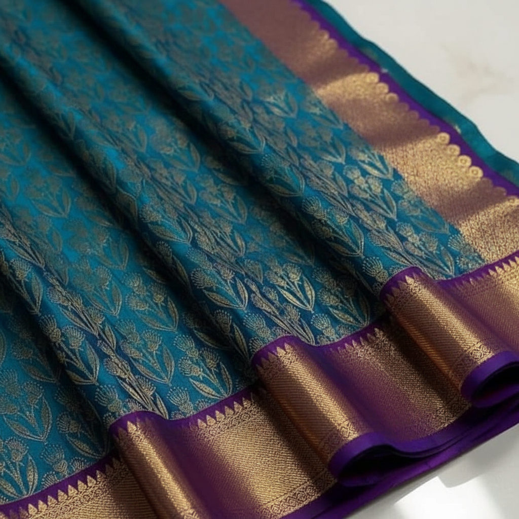 Kanjeevaram Banarasi Silk Saree