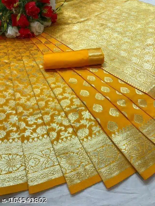 Banarasi Silk Saree With Blouse