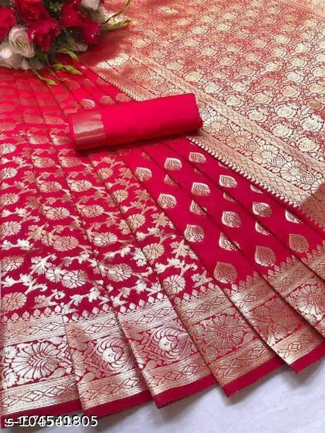 Banarasi Silk Saree With Blouse