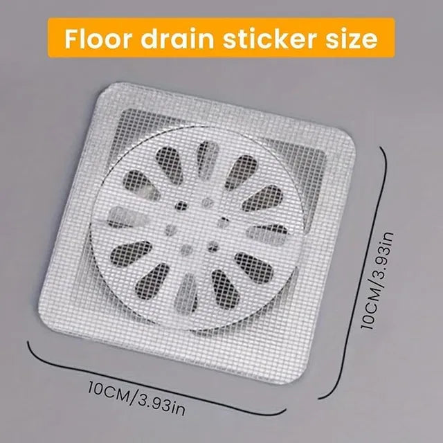 Drain Hair Catcher Waterproof Mesh Stickers for Bathroom Accessories (20)