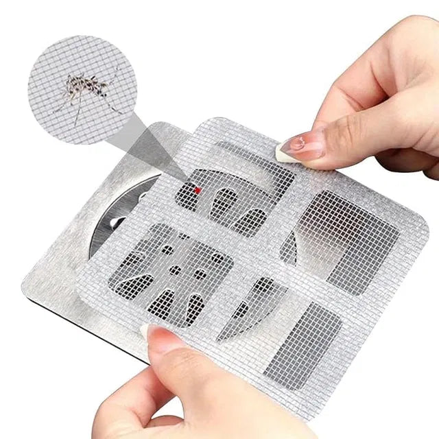 Drain Hair Catcher Waterproof Mesh Stickers for Bathroom Accessories (20)